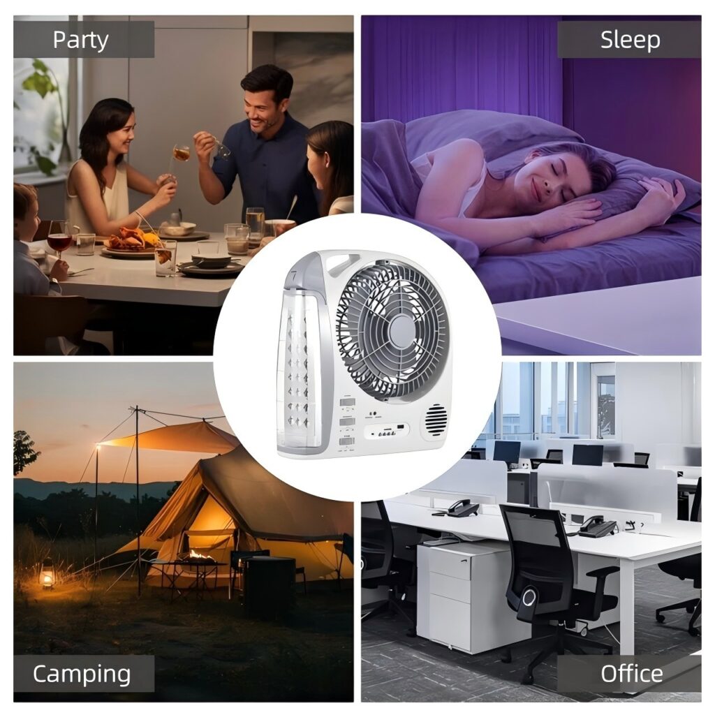 DC Inverter Fans with Light